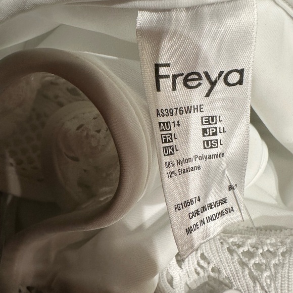 Freya WHITE Sundance Crochet Brief Bikini Swim Bottom, L Large - Picture 4 of 10